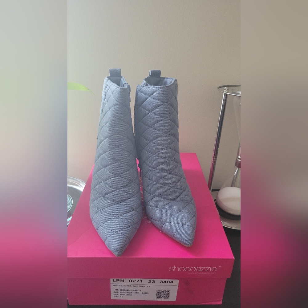 Denim Bootie, size 7.5